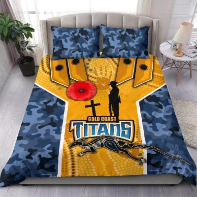 NRL Gold Coast Titans ANZAC Day Armor Version  Bedding Set