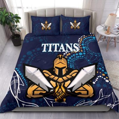 NRL Gold Coast Titans Gladiator Indigenous  Bedding Set