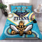 Nrl Gold Coast Titans Gladiator Unique Indigenous Doona Cover 2.jpg - demo10