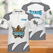 NRL Gold Coast Titans White Polo Shirt