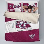 Nrl Manly Warringah Sea Eagles Big Logo Doona Cover Woman Lying King Cal King.jpg - demo10
