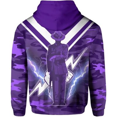 NRL Melbourne Storm ANZAC Purple Camo Pullover Hoodie