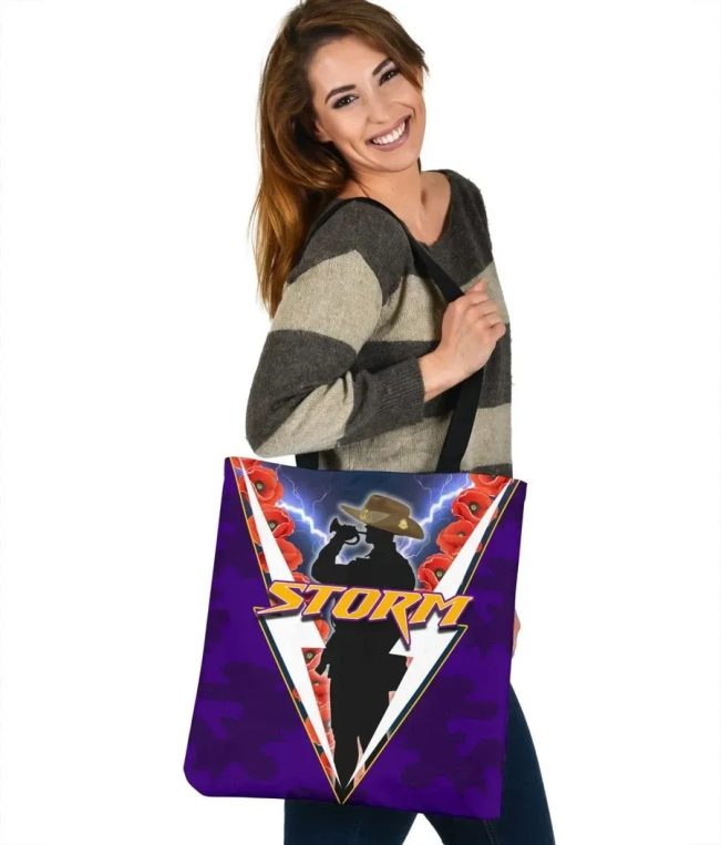 NRL Melbourne Storm ANZAC Day Tote Bag