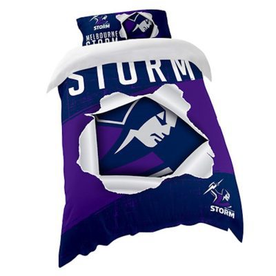 NRL Melbourne Storm Big Logo  Bedding Set