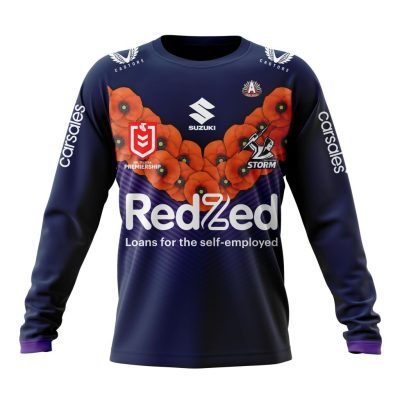 NRL Melbourne Storm Custom Name Number 2023 ANZAC Day Jersey Sweatshirt