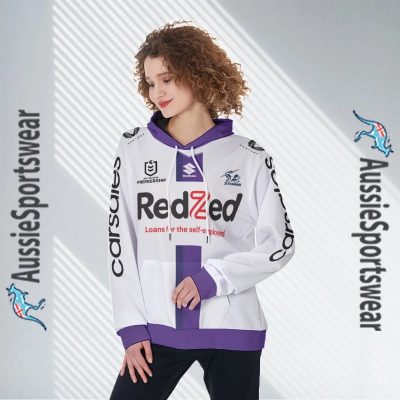 NRL Melbourne Storm Custom Name Number 2023 Away Jersey Pullover Hoodie