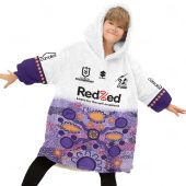 Nrl Melbourne Storm Custom Name Number 2023 Indigenous Jersey Fleece Oodie Kid.jpg - demo10