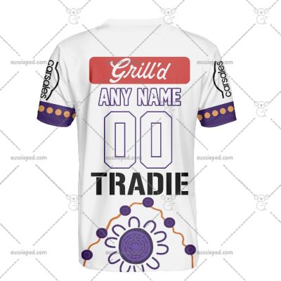 NRL Melbourne Storm Custom Name Number 2023 Indigenous Jersey T-Shirt