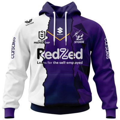 NRL Melbourne Storm Custom Name Number 2023 Mix Jersey Pullover Hoodie