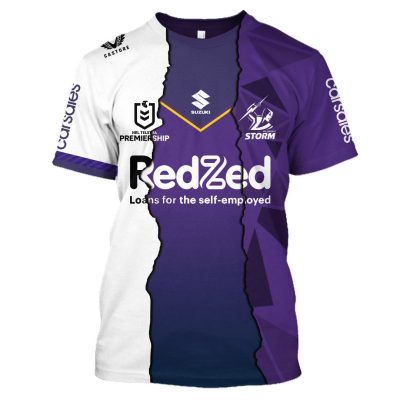 NRL Melbourne Storm Custom Name Number 2023 Mix Jersey T-Shirt