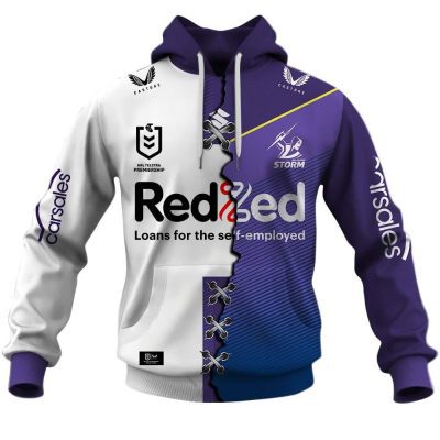 NRL Melbourne Storm Custom Name Number 2023 Mix Jersey V3 Pullover Hoodie