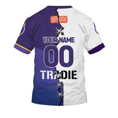 NRL Melbourne Storm Custom Name Number 2023 Mix Jersey V3 T-Shirt