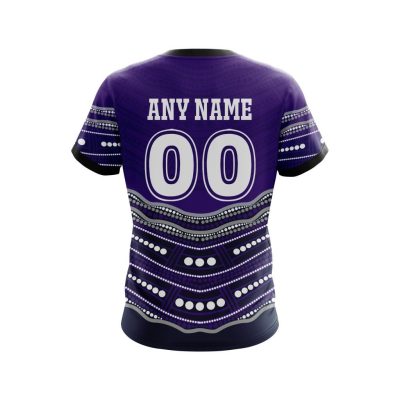 NRL Melbourne Storm Custom Name Number Indigenous Mascot T-Shirt