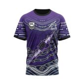 Nrl Melbourne Storm Custom Name Number Indigenous Mascot T Shirt Front.jpg - demo10