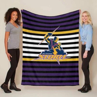 NRL Melbourne Storm Fleece Blanket V1