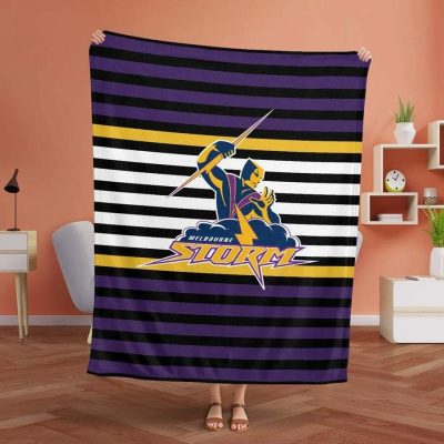 NRL Melbourne Storm Fleece Blanket V1