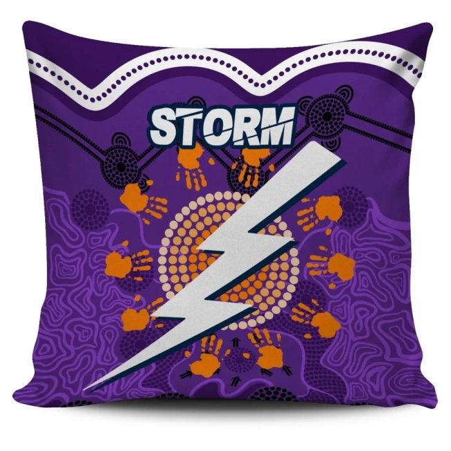 NRL Melbourne Storm Indigenous Aboriginal Square Pillow Case