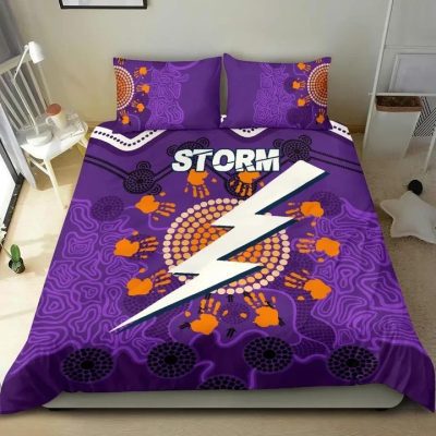 NRL Melbourne Storm Indigenous Aboriginal Sun Style  Bedding Set
