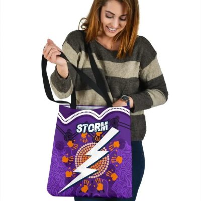 NRL Melbourne Storm Indigenous Aboriginal Tote Bag