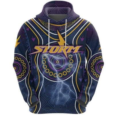 NRL Melbourne Storm Indigenous Lightning Pullover Hoodie