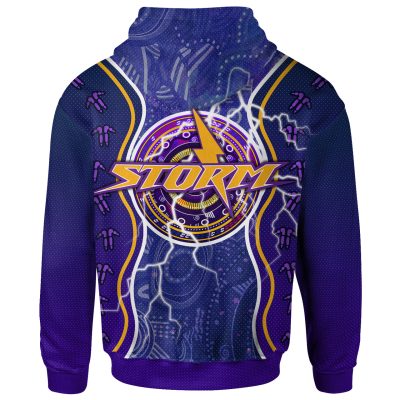 NRL Melbourne Storm Indigenous Purple Pullover Hoodie