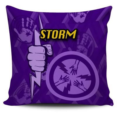 NRL Melbourne Storm Indigenous Purple Square Pillow Set