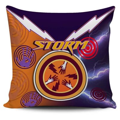 NRL Melbourne Storm Indigenous Style Square Pillow Sets