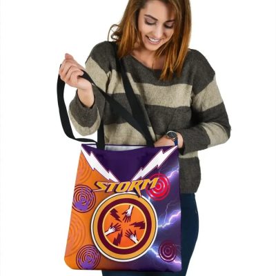 NRL Melbourne Storm Indigenous Style Tote Bag