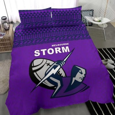 NRL Melbourne Storm Polynesian  Bedding Set