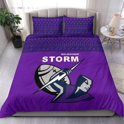 NRL Melbourne Storm Polynesian  Bedding Set