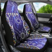 Nrl Melbourne Storm Unique Indigenous Pair Of Car Seat Covers 2.jpg - demo10