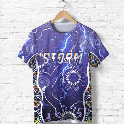 NRL Melbourne Storm Unique Indigenous T-Shirt