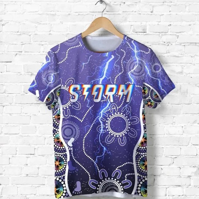 NRL Melbourne Storm Unique Indigenous T-Shirt