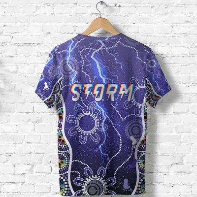 NRL Melbourne Storm Unique Indigenous T-Shirt