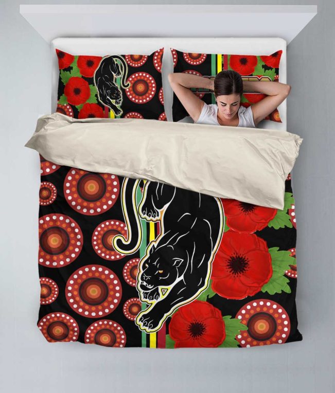 NRL Penrith Panthers Aboriginal ANZAC Day  Bedding Set V10
