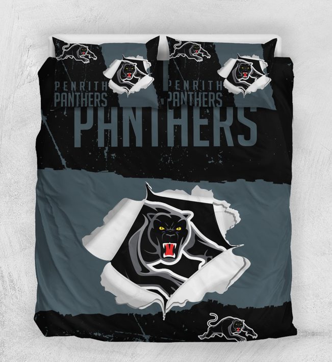 NRL Penrith Panthers Big Logo  Bedding Set