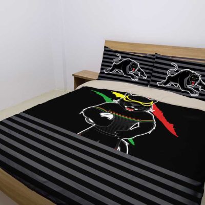 NRL Penrith Panthers Black Mascot  Bedding Set