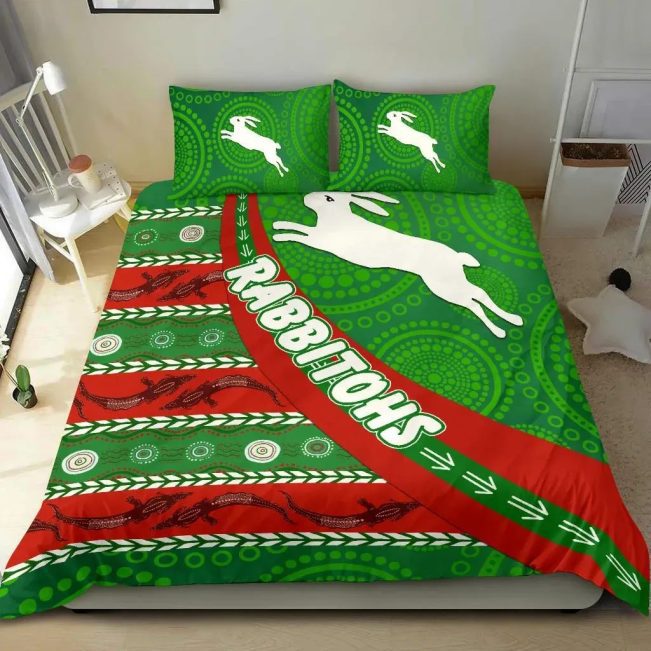 NRL South Sydney Rabbitohs Aboriginal  Bedding Set