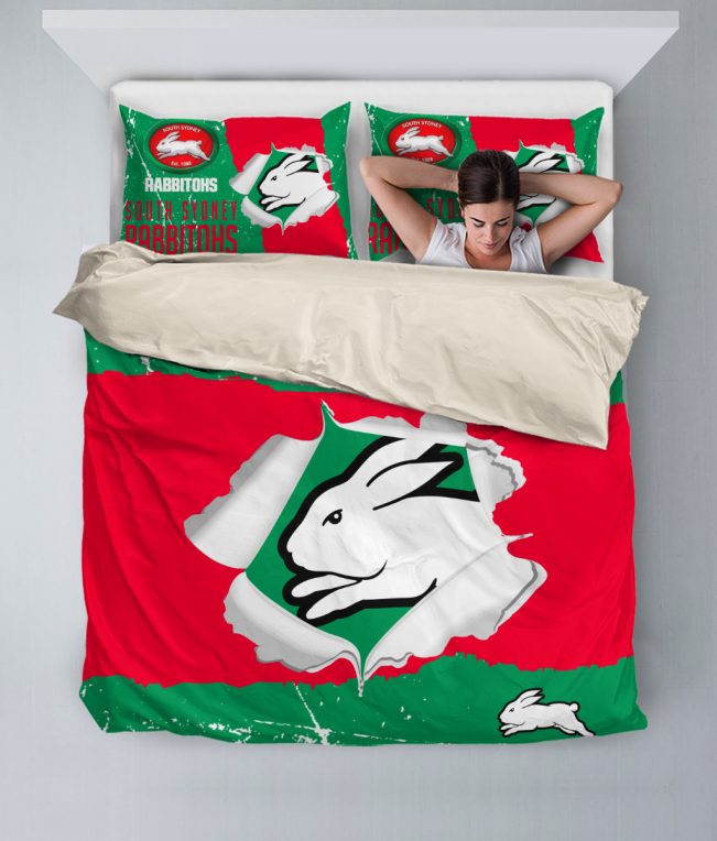 NRL South Sydney Rabbitohs Big Logo  Bedding Set