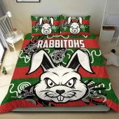 Nrl South Sydney Rabbitohs Indigenous Rabbit Head Doona Cover 1.jpg - demo10