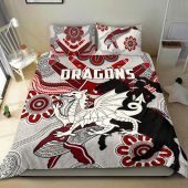 Nrl St. George Illawarra Dragons Indigenous White Doona Cover 1.jpg - demo10