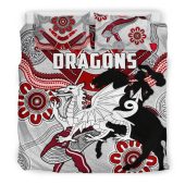 Nrl St. George Illawarra Dragons Indigenous White Doona Cover 4.jpg - demo10