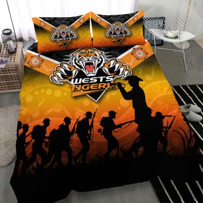 NRL Wests Tigers ANZAC Day Indigenous  Bedding Set
