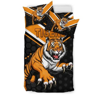 NRL Wests Tigers Black  Bedding Set