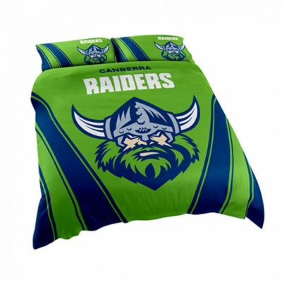 NRL Canberra Raiders Green Blue  Bedding Set V2