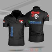 NRL Newcastle Knights Black Polo Shirt