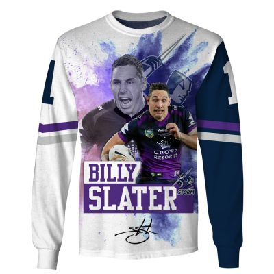 NRL Melbourne Storm Billy Slater No 1 Sweatshirt V3