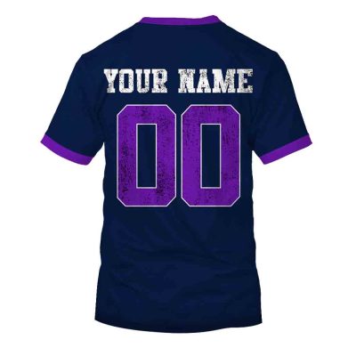 NRL Melbourne Storm Custom Name Number Flag Retro 1998 Jersey T-Shirt