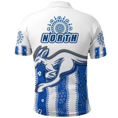 AFL North Melbourne Kangaroos Custom Text Indigenous Polo Shirt V2