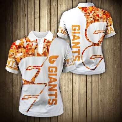 AFL Greater Western Sydney Giants Orange White Polo Shirt